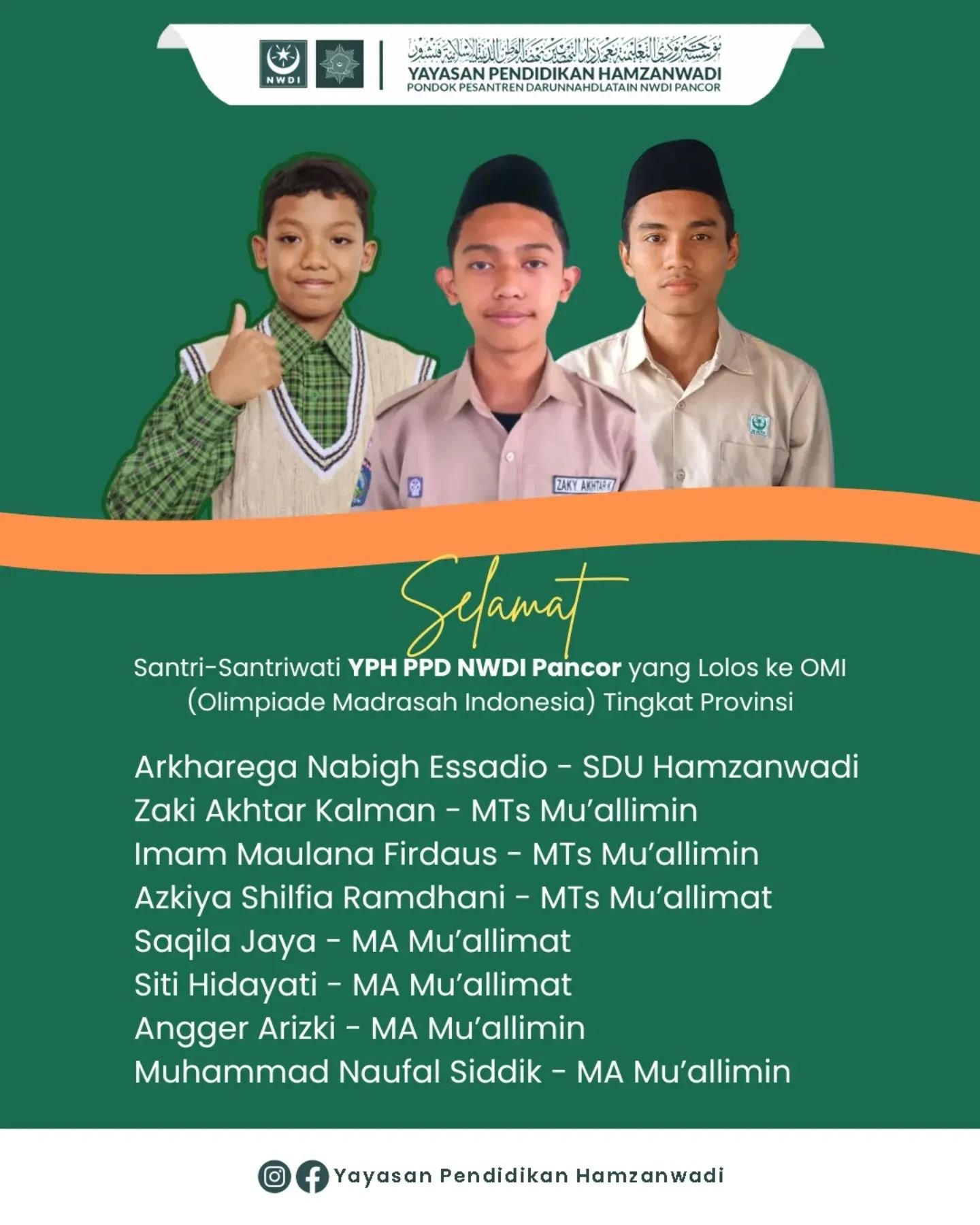 Berkibar di Ajang OMI! Delapan Santri NWDI Pancor Siap Harumkan Nama Pesantren di Tingkat Provinsi
