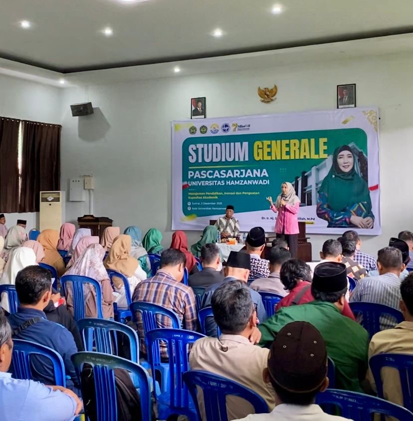 Rektor Universitas Hamzanwadi Tekankan Pentingnya Karakter, Skill, dan Mindset dalam Kuliah Umum Mahasiswa Pascasarjana
